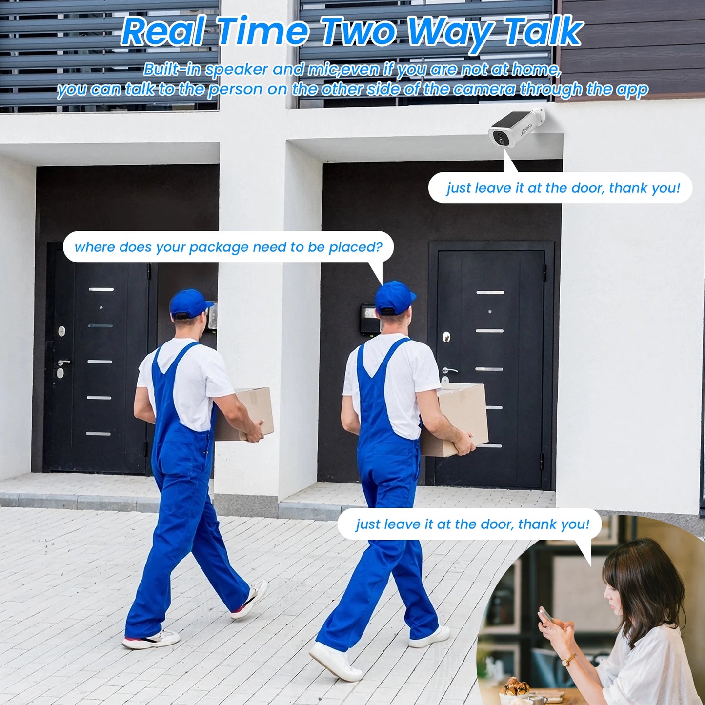 2/3/4 PCS Wireless WIFI Camera 2.4G 3MP Battery Solar SecurityFlood Color Night Vision Local Alarm
