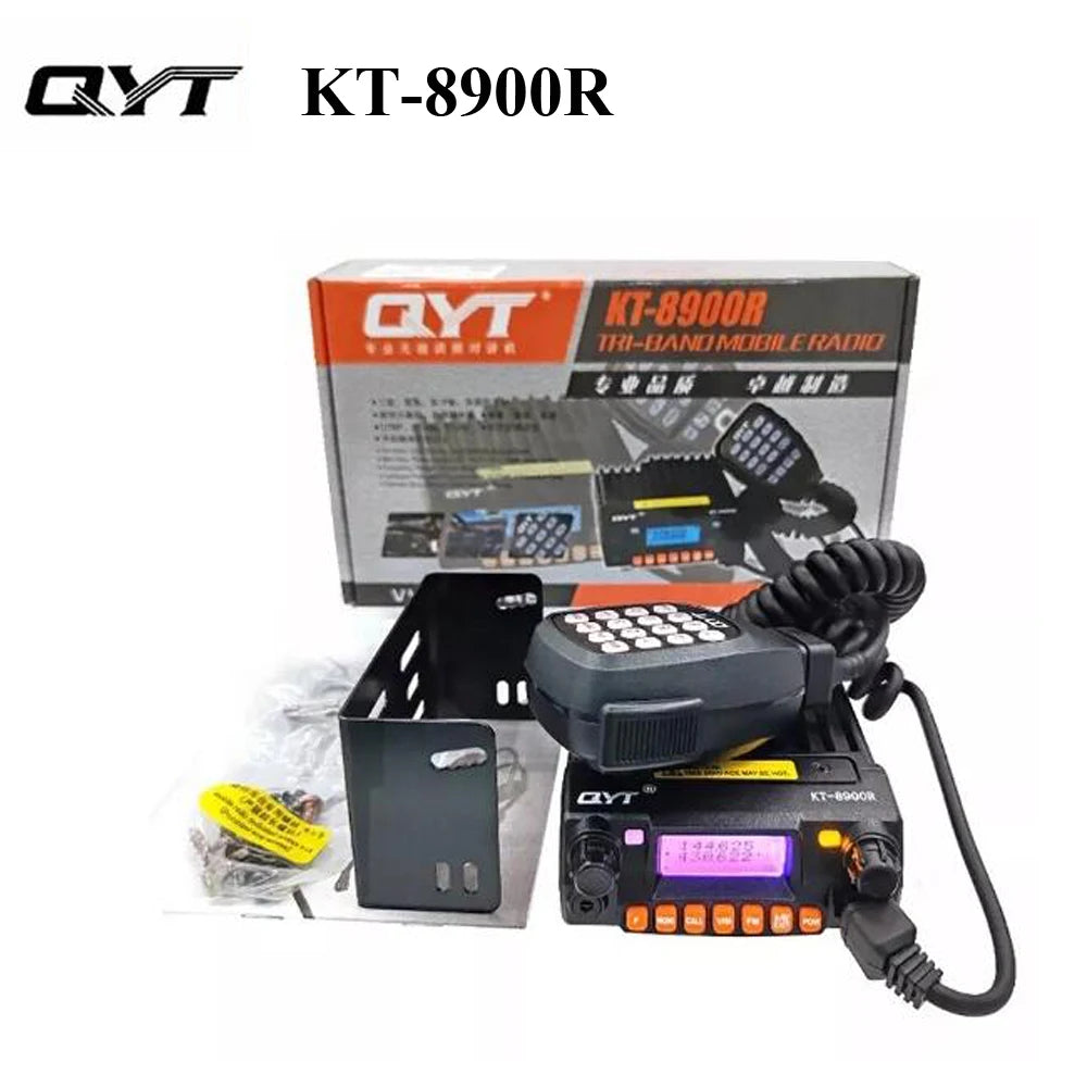 KT-8900R 25W Long Range Walkie Talkie VHF UHF Transceiver 136~174&240-260&400~480MHz Mini Mobile Two Way Radio