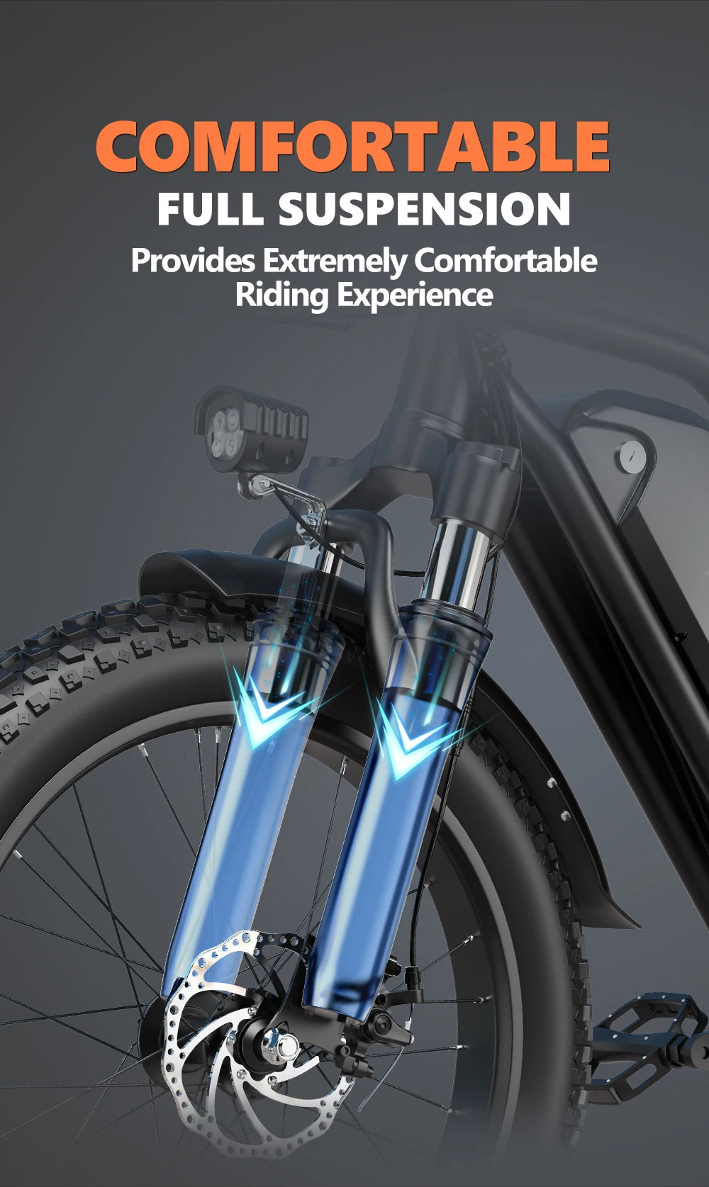 LD20 Electric bike 1500W Motor 48V20AH Removable Battery Dual Disc Brake 20×4 Inch Fat Tire Snow