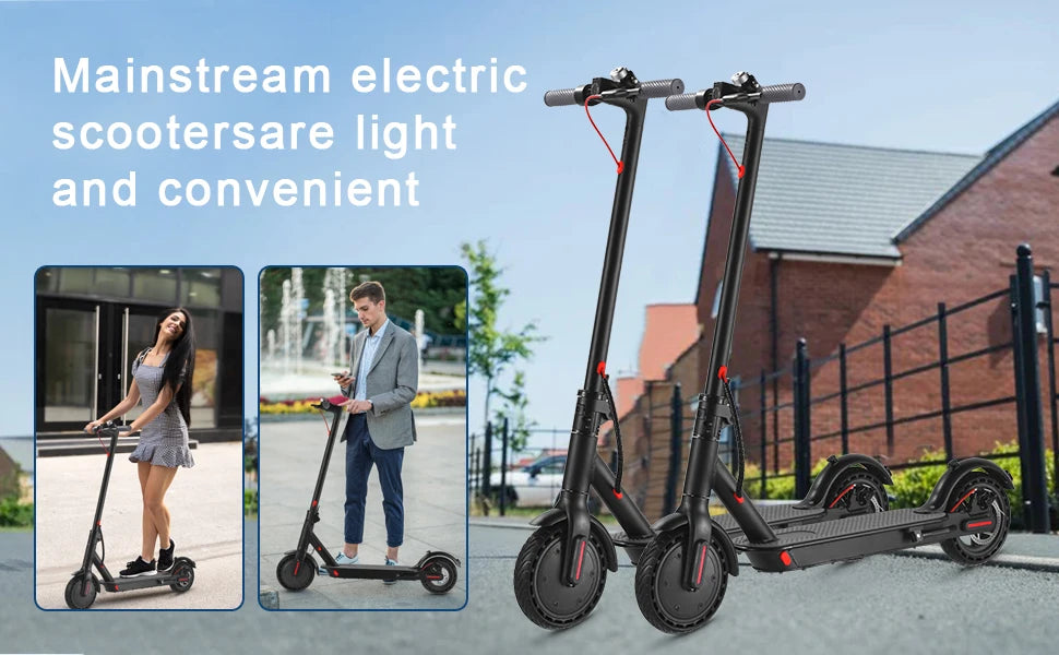 E-Scooter Foldable Waterproof Adultr 8.5 Inches Explosion-Proof Tire 36V 350W 10.4Ah Configuration