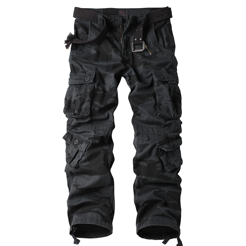 Tactical Camouflage Joggers Outdoor Ripstop Pants Men's Loose Sports Wear-resistant Overalls For