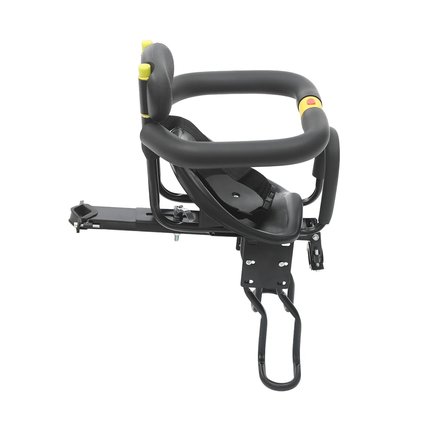 Black Child Bike Seat,Universal Front-mounted ,Adjustable ,Max 35kg Load Capacity