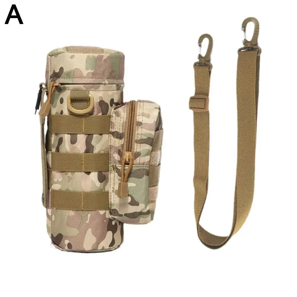 Molle Water Bottle Holder Bag Hydration Carrier Kettle Pouch with Strap Fits Up to 32 oz.