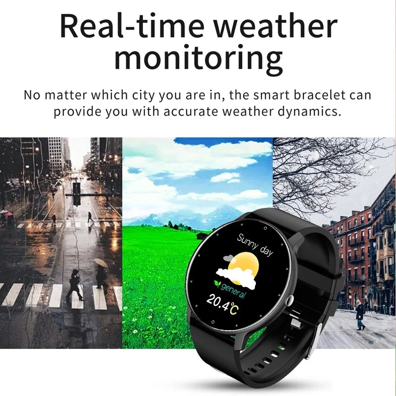 2025 Women Smart Watch Real-time Weather Forecast Activity Tracker,Heart Rate Sports Smart Watch Men