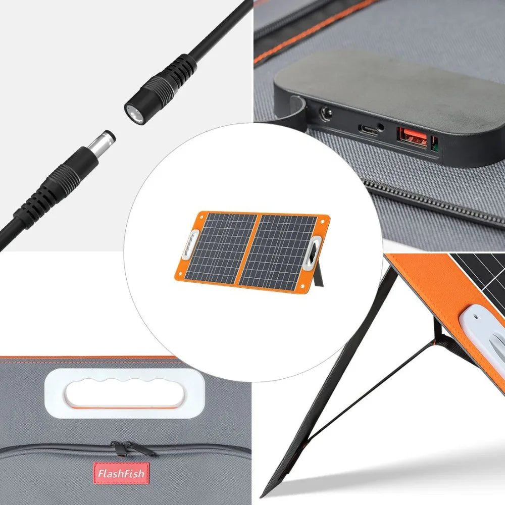 200W Peak Power Station, CPAP Battery 166Wh 45000mAh 60W 18V Portable Solar Panel,Foldable