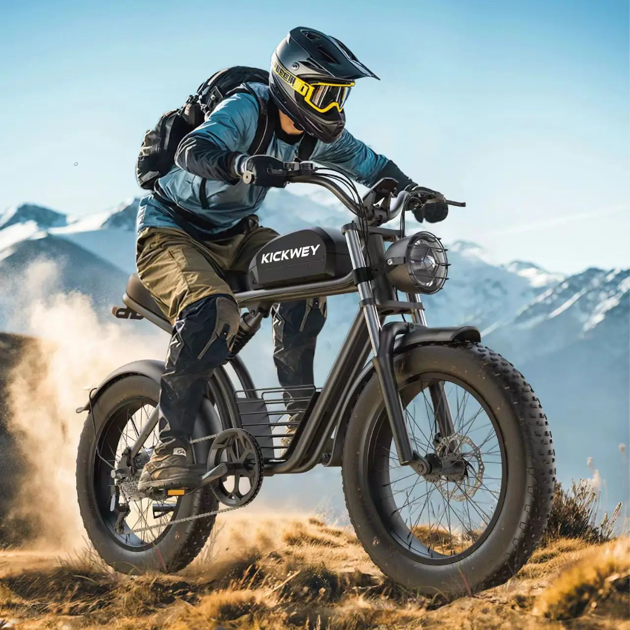 K7 E-bike 1500W Motor 48V 23AH ,20 Inch Fat Tire 32MPH 7-Speed Mountain electric bike