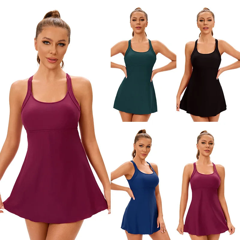 Solid Color Split Swimwear,Women 2025 New U-neck Suspender Backless Bikini Set Beachwear