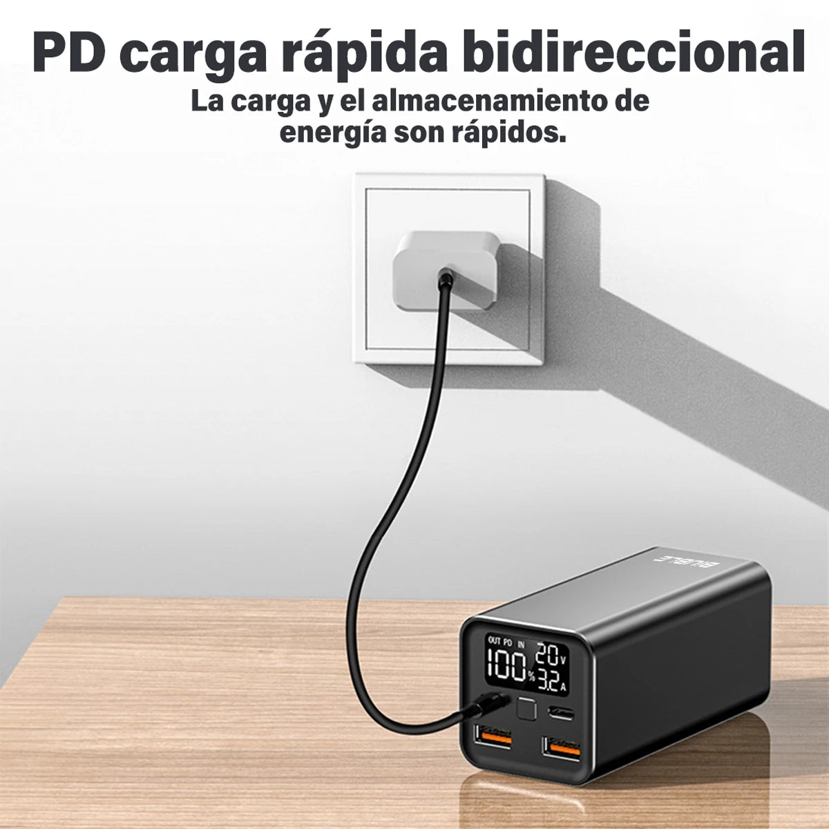 65W Mobile Power Bank 30000mAh Type-C Plug Fast Charging FCP SCP,Portable External Charge phones