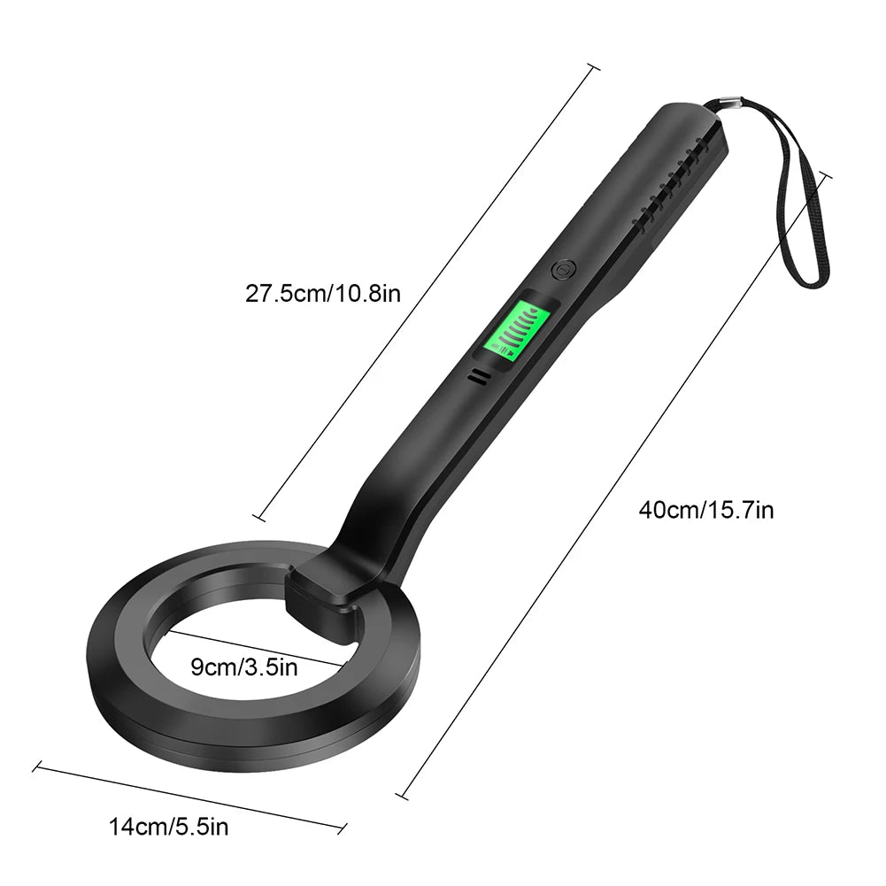 New Handheld Metal Detector, LED Display High Sensitivity, Gold Silver Pinpoint, Search Coil