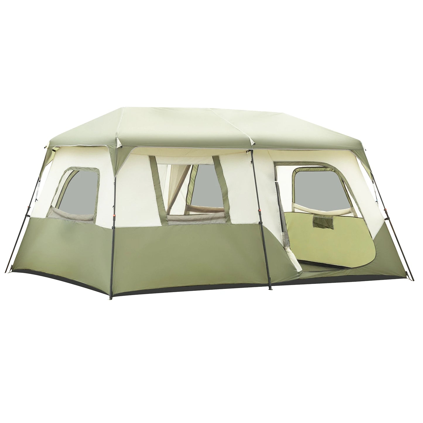 8 Person Tent Setup in 60 Seconds, Rainfly & Windproof, Carry Bag for Family Camping & Hiking