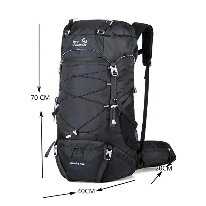 Men's Hiking Backpack, Camping Mountaineering Trekking Sports Backpacks 50L Waterproof Rucksack