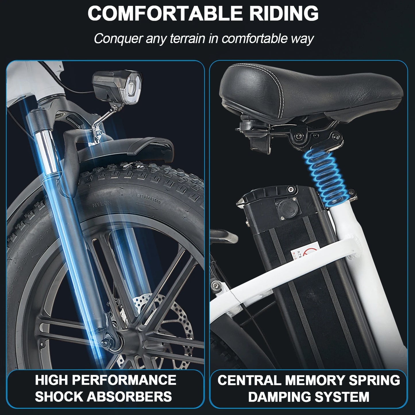 L20 Folding E-Bicycle 1000w Motor 48V Removable Battery ,Adult 20 Inch Fat Tire Foldable E Bike