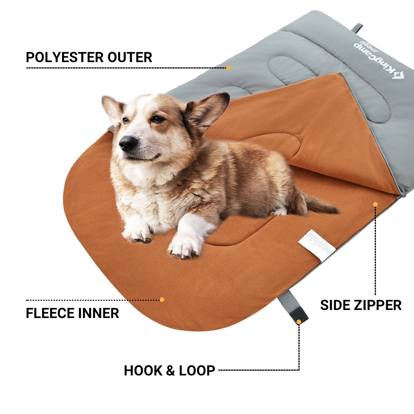KingCamp Dog Sleeping Bag, Camping Essentials ,Storage Bag Outdoor Travel Hiking