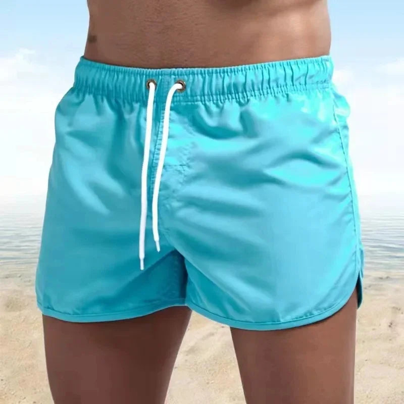 men's Swimwear Low Waist Surfing Trunk sexy male pocket swimming beach board short