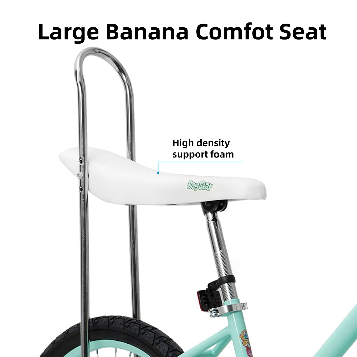 20 Inch Girls Bike,Training Wheels, Banana Seat, Girls Ages 7-12 Years Old,Handbrake/ Coaster Brake