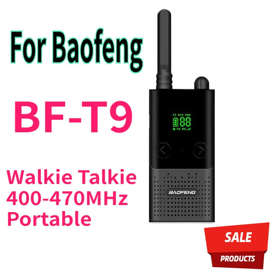 BF-T9 2.2CM Thin Walkie 400-470MHz Portable 2Way Radio BFT9 USB Charge CB Ham Radio Transceiver T9