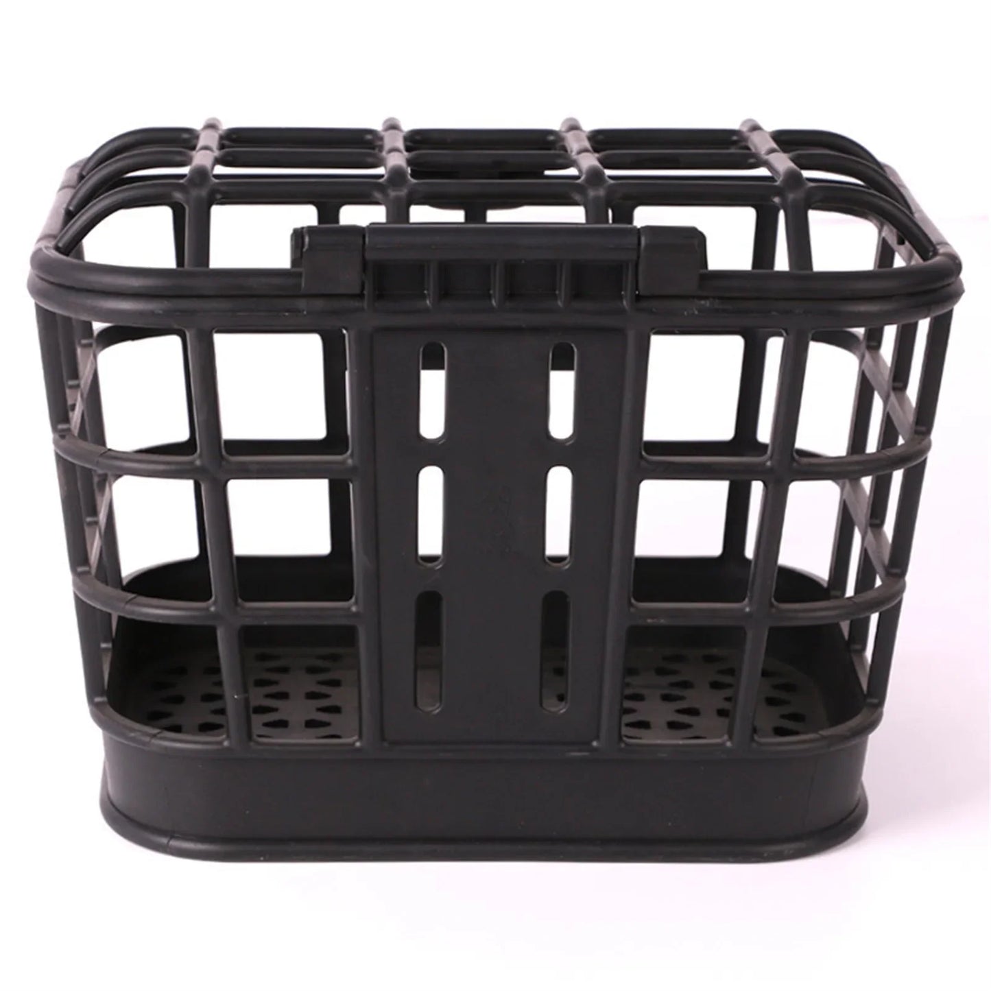 Bike Front Basket Large Capacity Anti Extrusion Black PC Material Detachable,with Lid,Electric Bike