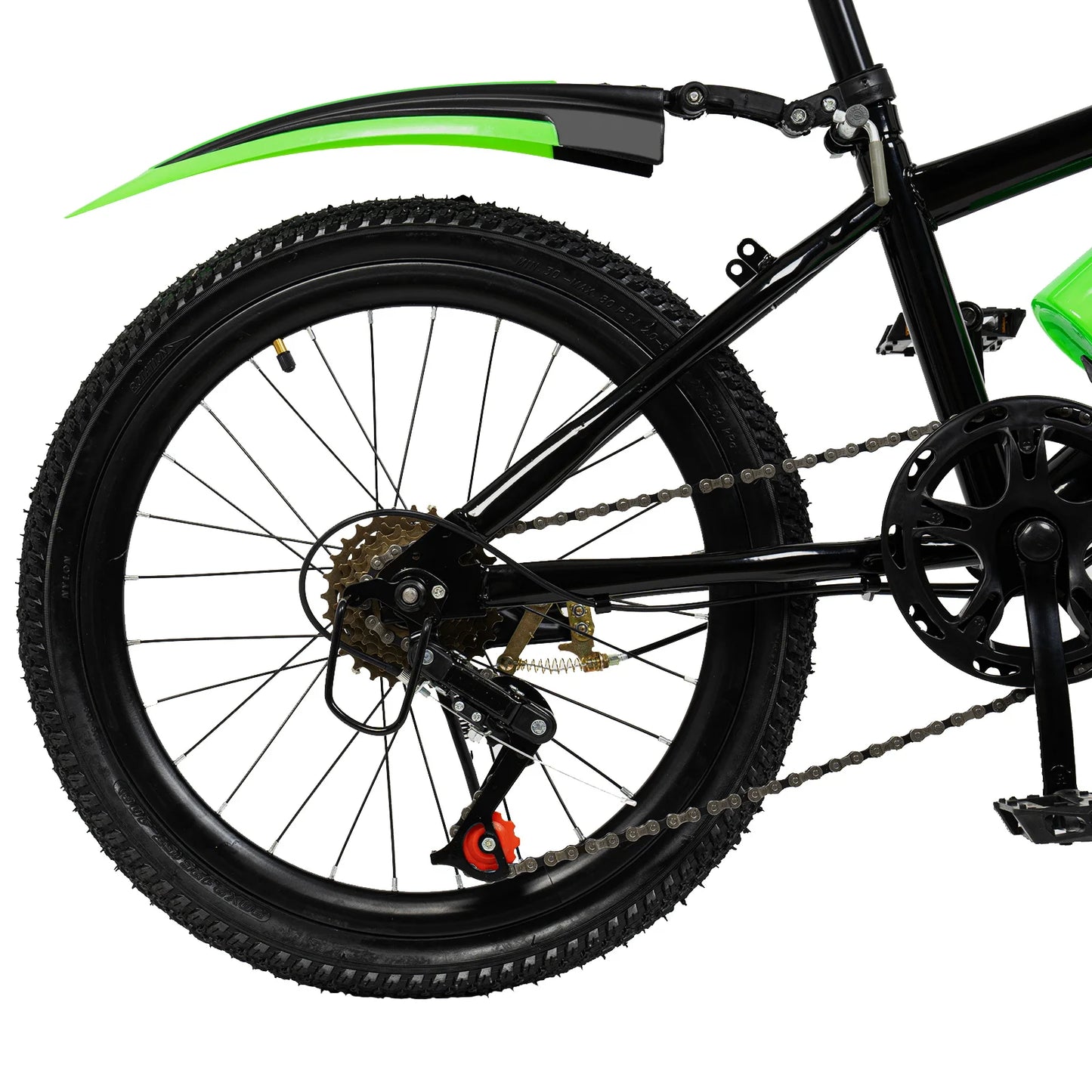 20" Mountain Bike 7 Speeds Kids Bicycle Dual-Disc Brakes Height Adjustable MTB Boys Girls