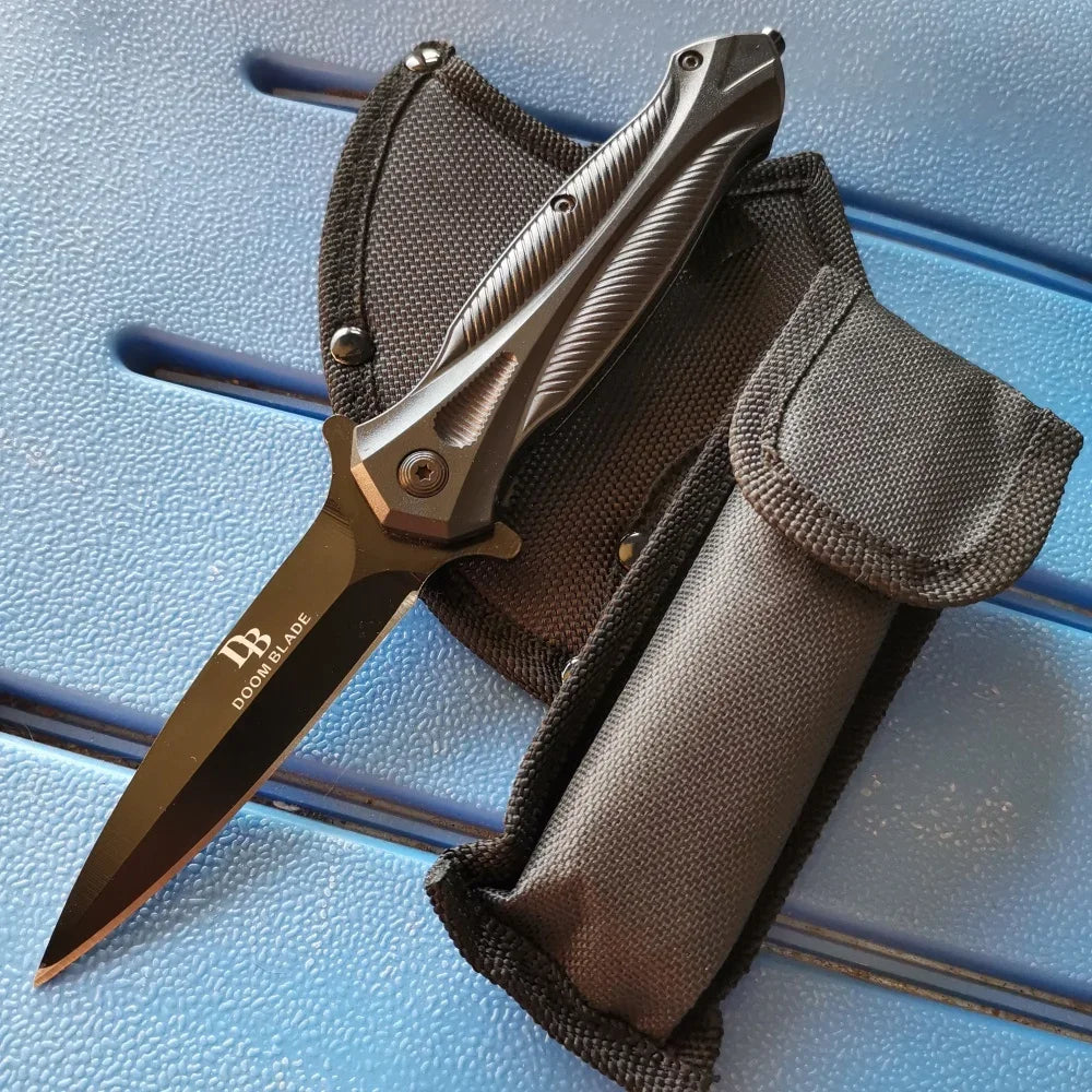 Stainless Steel Axe & Folding Knife Combo Set: High-Performance Outdoor Adventures, Camping & Hiking