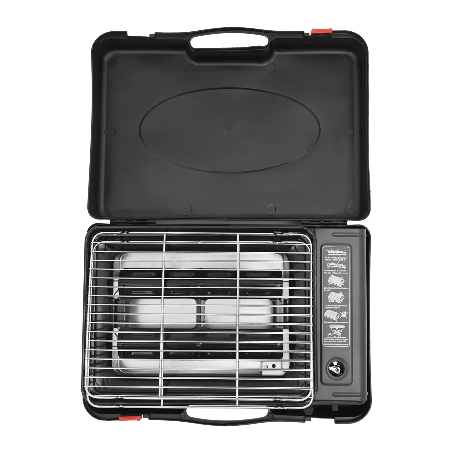 2.2KW Portable LPG/Butane Gas Grill Camping Stove Kit w/Carrying Case for Trekking RV