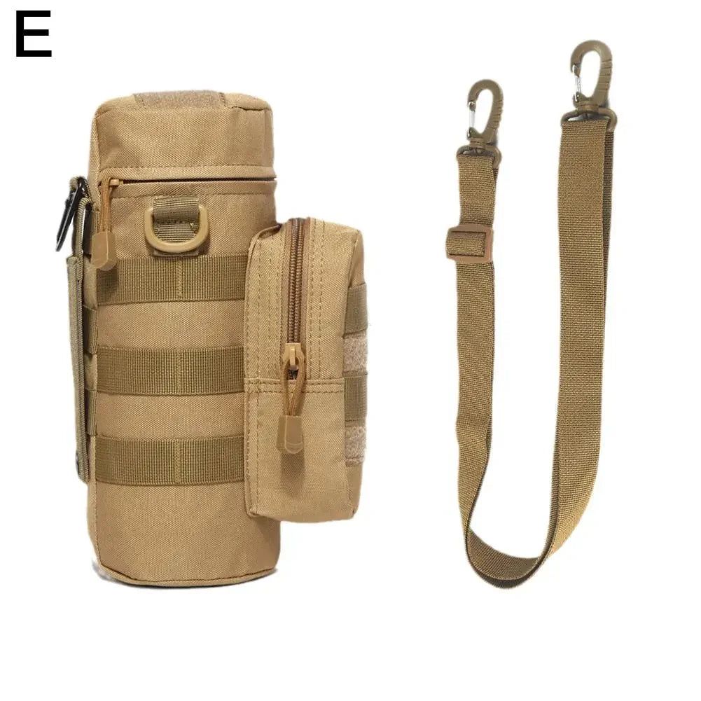 Molle Water Bottle Holder Bag Hydration Carrier Kettle Pouch with Strap Fits Up to 32 oz.