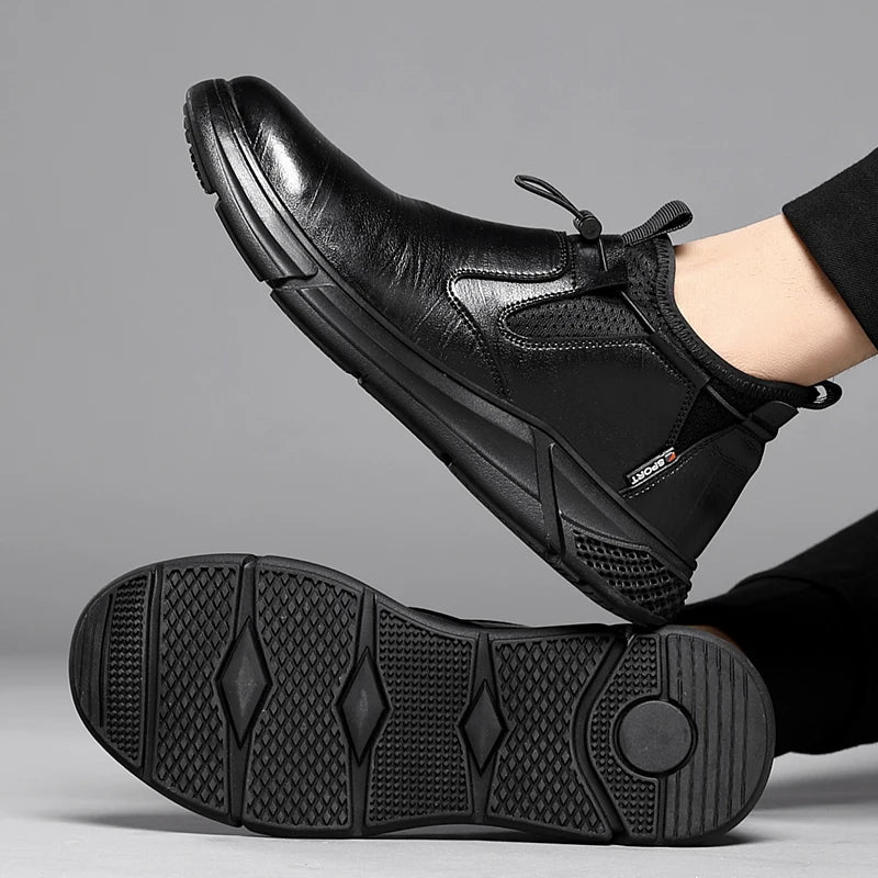 Steel Toe Waterproof Work Boots Puncture-Resistant indestructible, Slip-Proof for Oil Rig & Mining