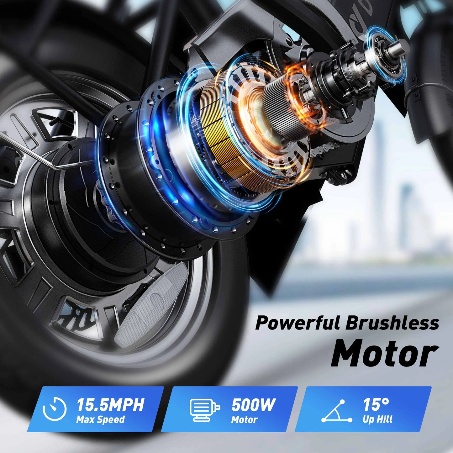 DYU C3-16 Electric Bicycle 500W Peak Motor 36V7.5AH Lithium Battery 16 Inch city E-bike