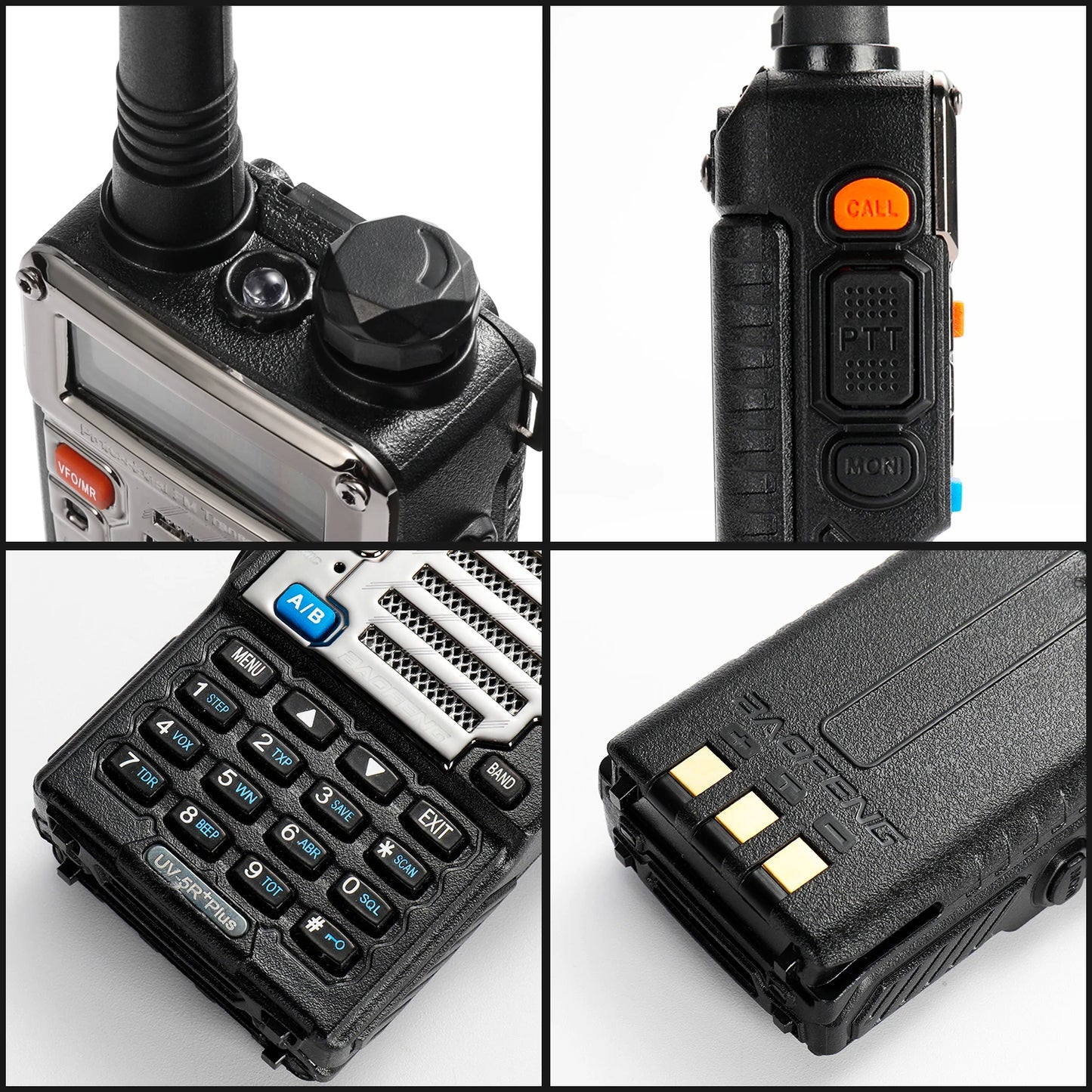UV-5R+ Plus Two Way Radio, Long Range Adults Rechargeable, Earpiece, Walkie Talkie Outdoors