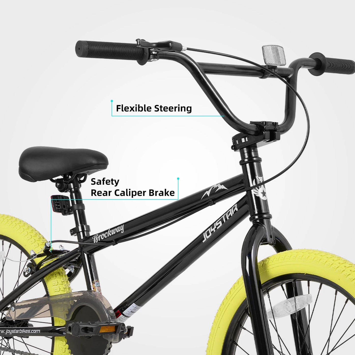 rockway Freestyle Kids BMX Bikes 6-14 Years Boys Girls and Beginner-Level Riders 2 Pegs