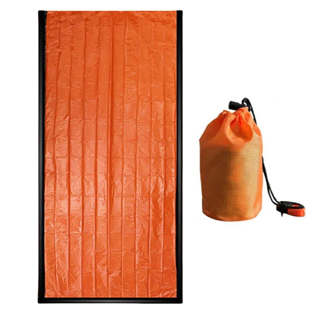 2-5 set Survival Sleeping Bag Thermal Survival Gear for Camping Hiking Outdoor Adventure