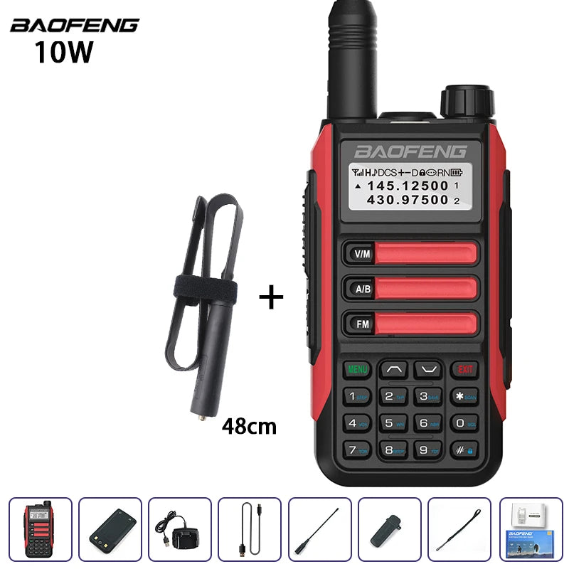 Waterproof Walkie Talkie Dual Band High Power Radio Dual Band Vhf Uhf CB Ham Radio Long Range
