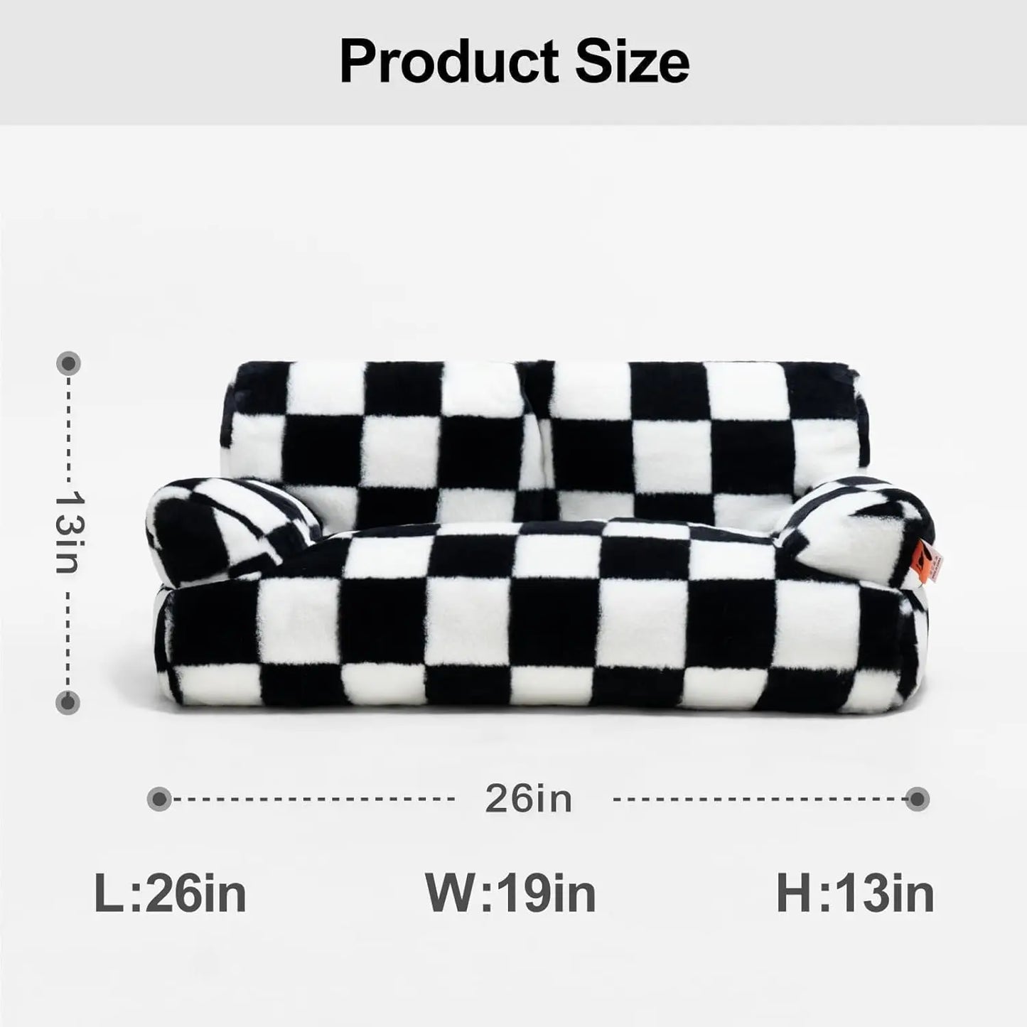 Pet Couch Bed 26×19×13 Inch WashableBeds for Medium Small dogs