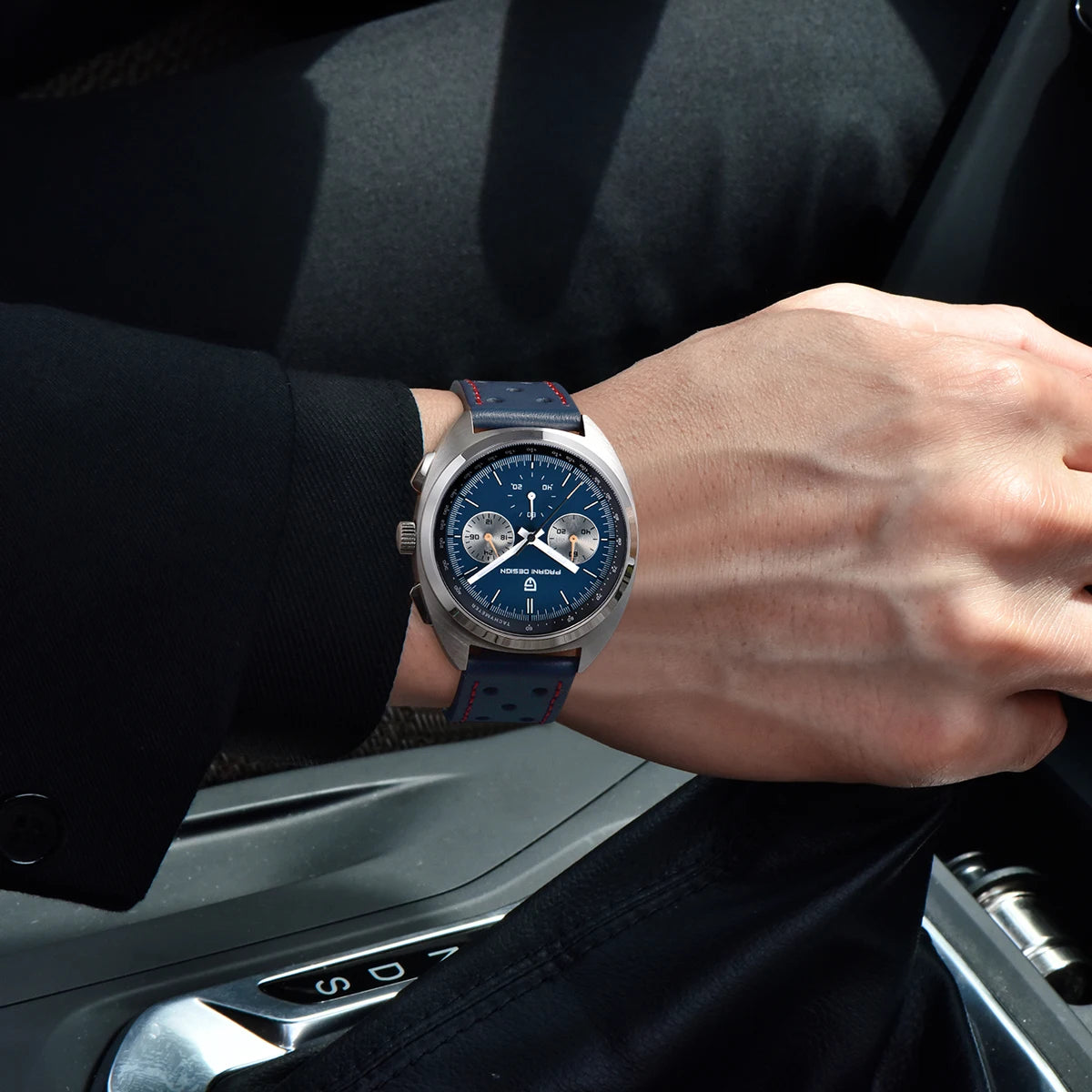PAGANI DESIGN 2024 Retro Luxury,Chronograph VK63 Quartz,AR Sapphire Waterproof Leather