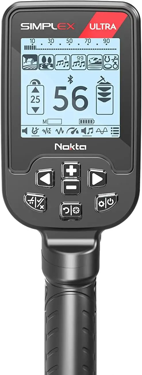 Ultra Waterproof Metal Detector,Carbon Fiber Shaft, 11” Search Coil,Metal Detector,Accupoint Pinpoin