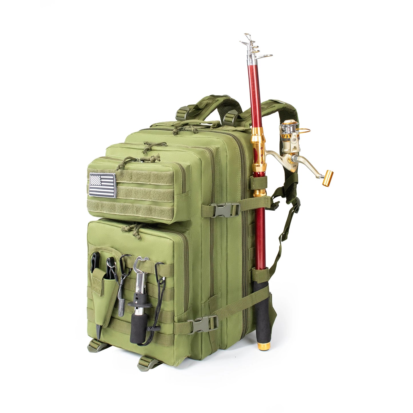 45L Fishing Hunting Bag Tactical Backpack Men's Travel Large Capacity Rucksacks Men Waterproof