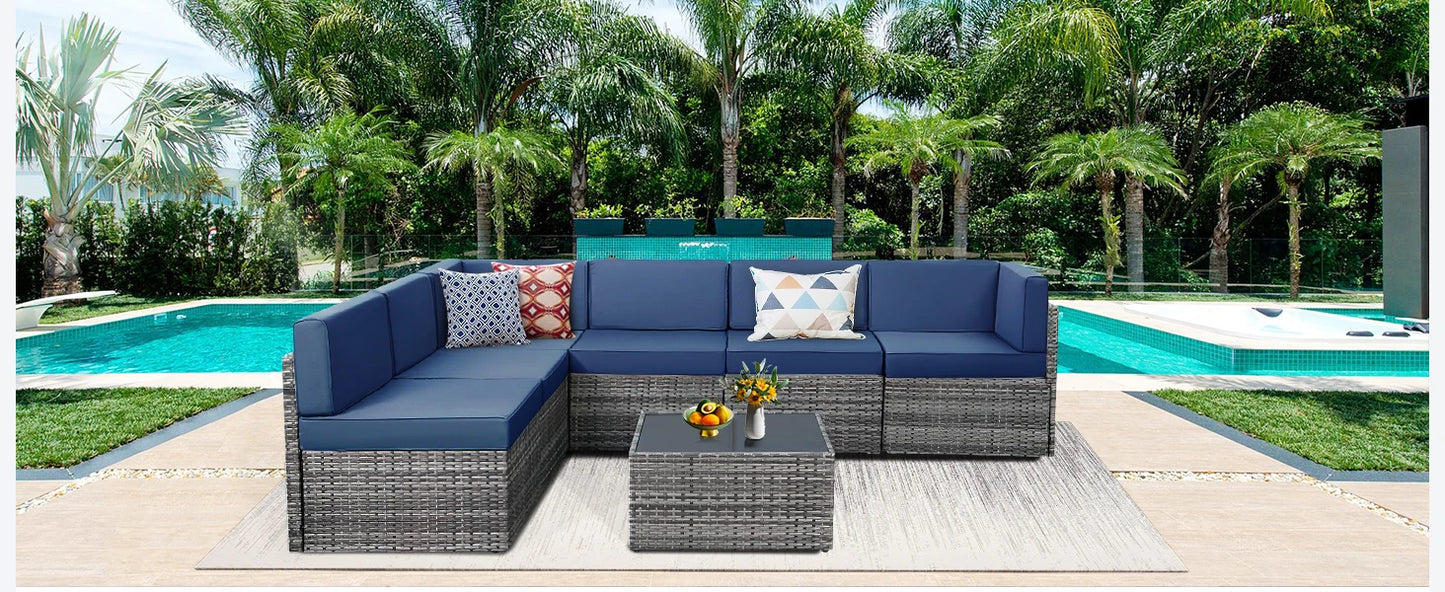 Outdoor Sectional Furniture Chair Set