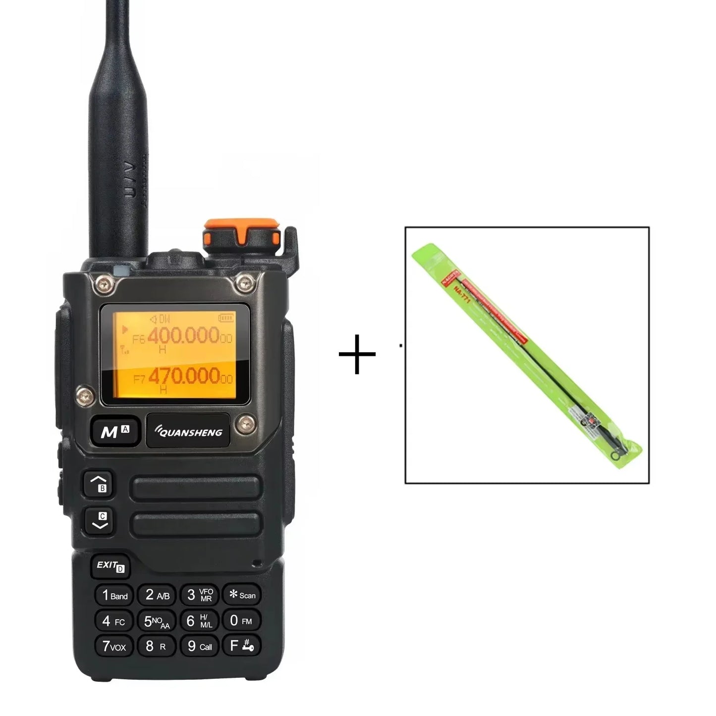 UV-K6 Walkie UVK58 Air Band Radio TyepC Charge UHF VHF DTMF Scrambler NOAA Wireless Frequency 2 Way