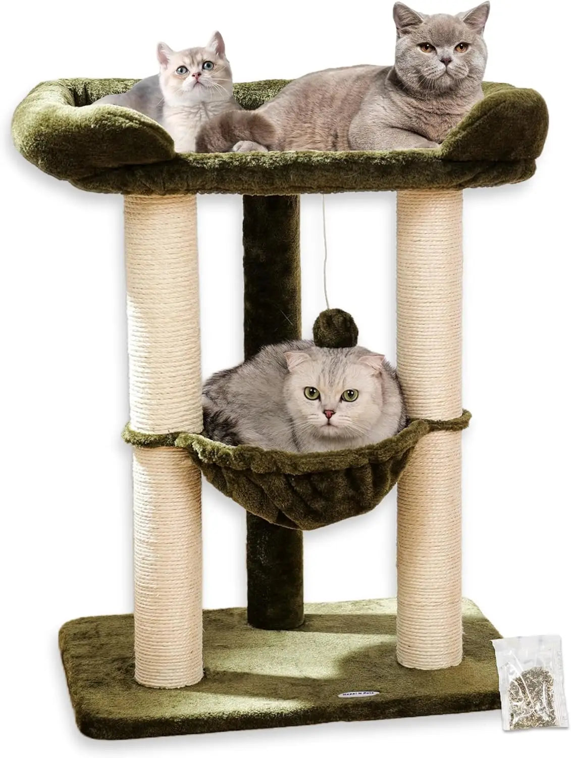 Cat Tree Tower for Indoor Cats, Cat Scratch Post with Large Bed for Maine Coon Big Cats