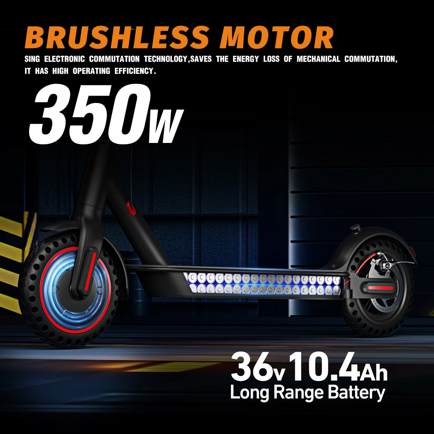 350W Foldable Elec Scooter Adults Teens,Explosion-proof Tires,Dual Brake System,Light APP Support