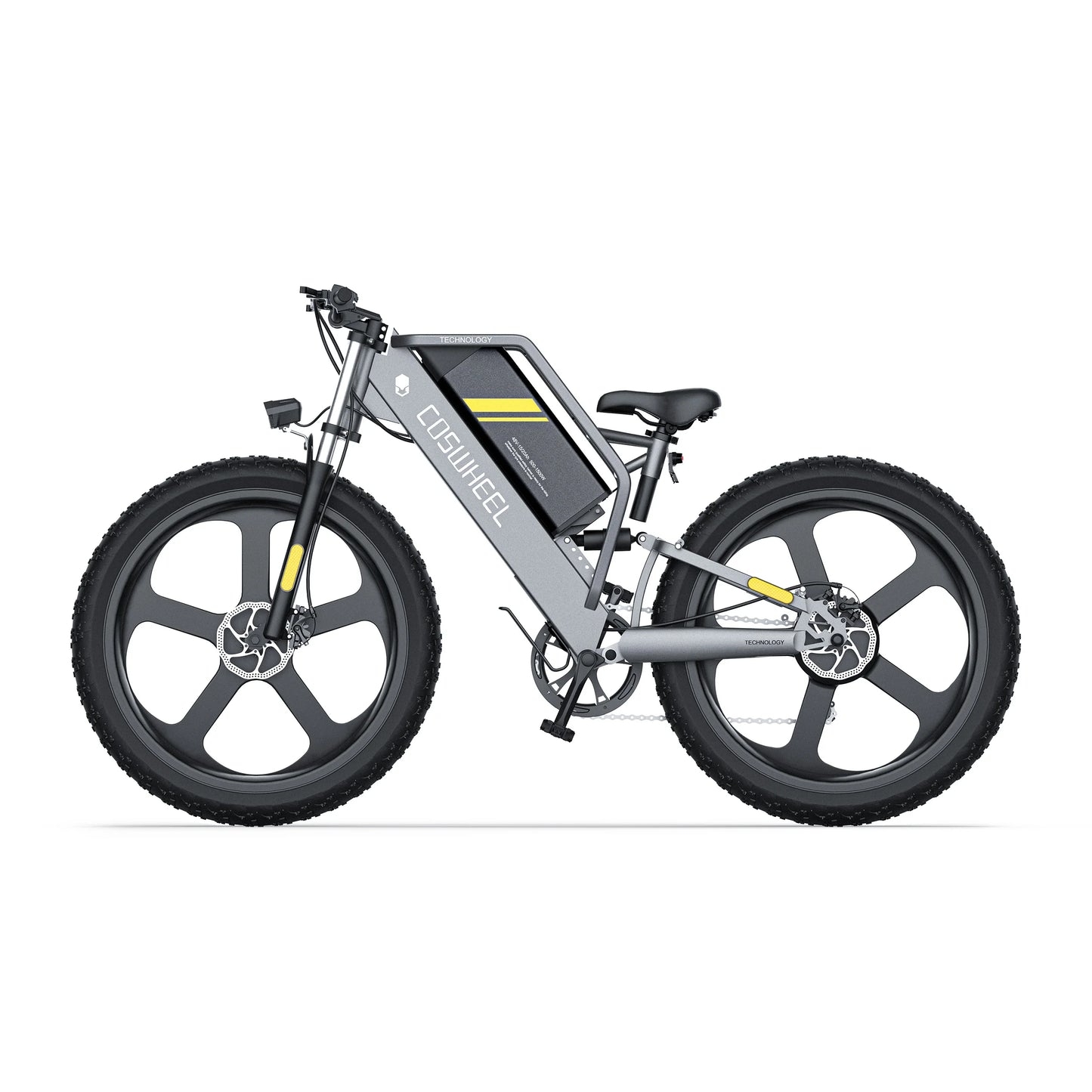 COSWHEEL T26 Electric Bike 26Inch Fat tires Mountain 1000W 48V 25AH hydraulic brake Off Road