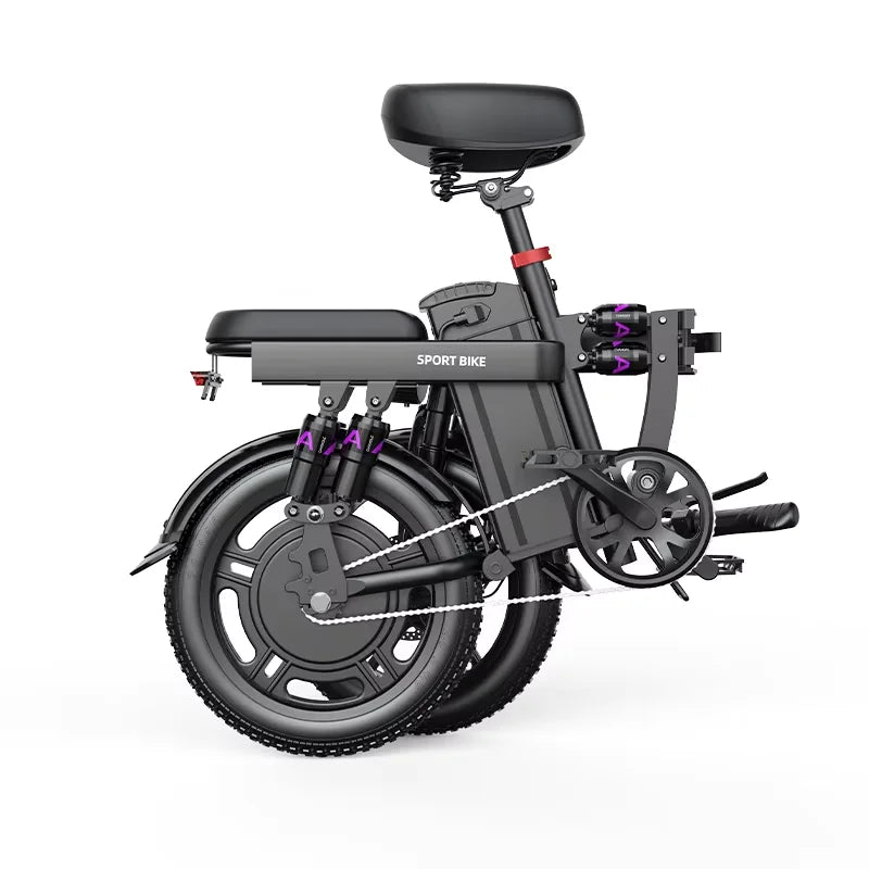 Ebike G16 1000W motor 48V 20AH battery, shock absorption, fold, 16 inch tires, urban commuting