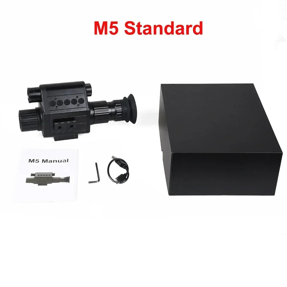 Digital Night Riflescope 940nm IR Sight Monocular 5X Zoom HD 1080P Video Photo 300m Night Vision