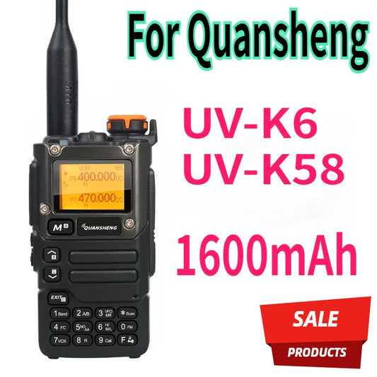 UV-K6 Walkie UVK58 Air Band Radio TyepC Charge UHF VHF DTMF Scrambler NOAA Wireless Frequency 2 Way