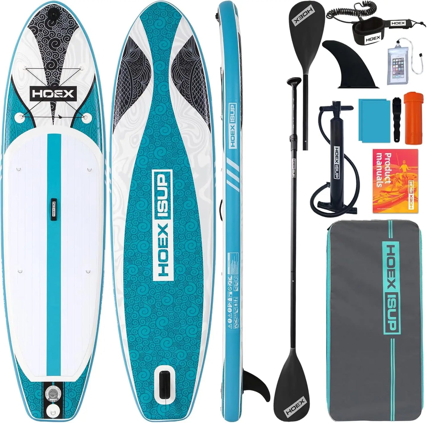 Inflatable stand-up paddle board premium SUP, accessories,backpack,wide and stable design