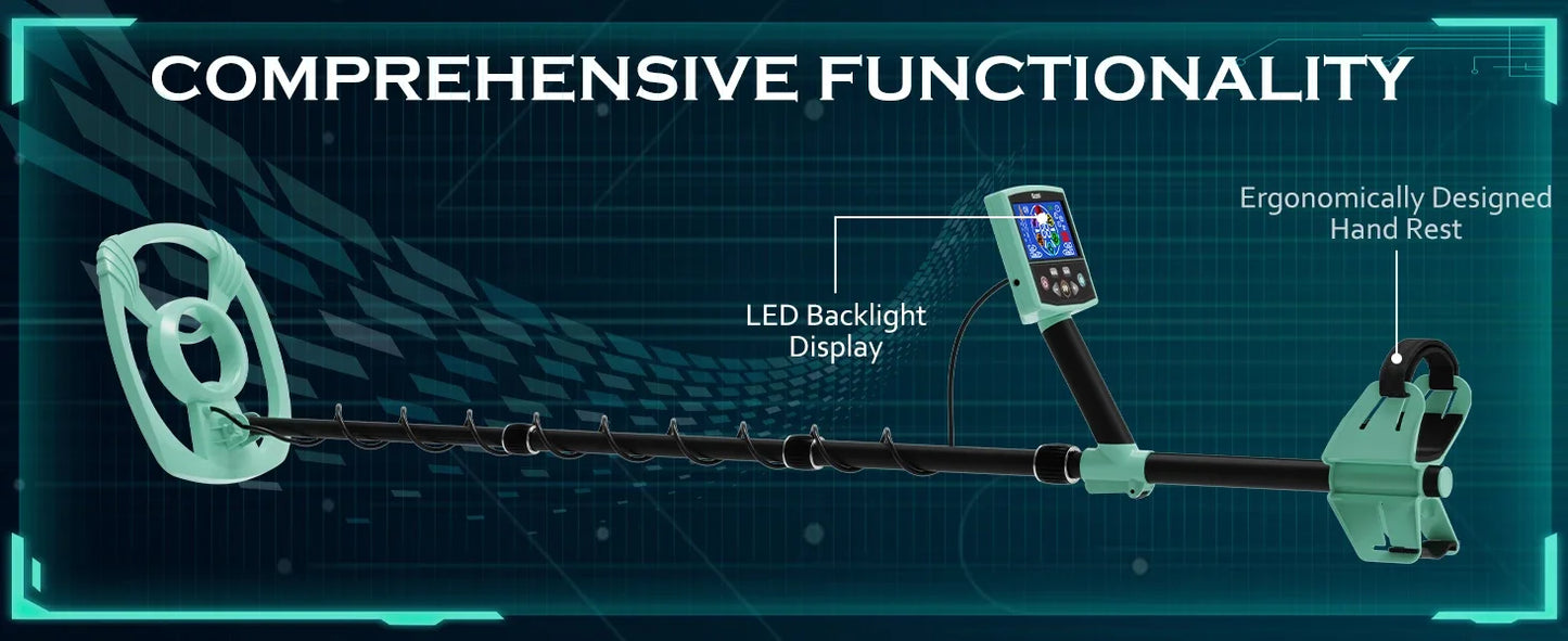 2024 Underground Metal Detector Gold Search Target ID Max Depth PinPointer Waterprf, Locate Model