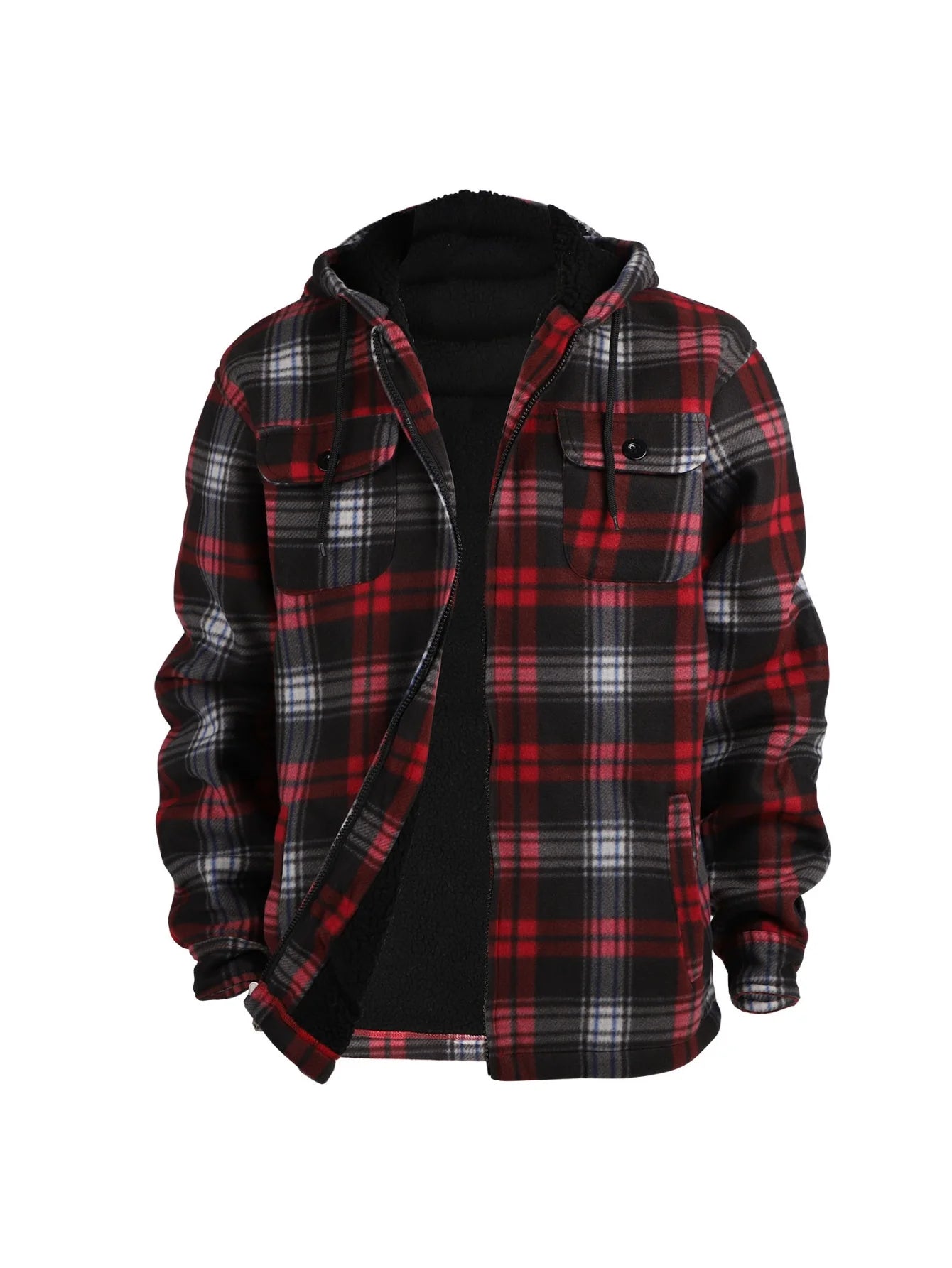 Men's high-end fashionable casual windproof and warm hooded winter jacket