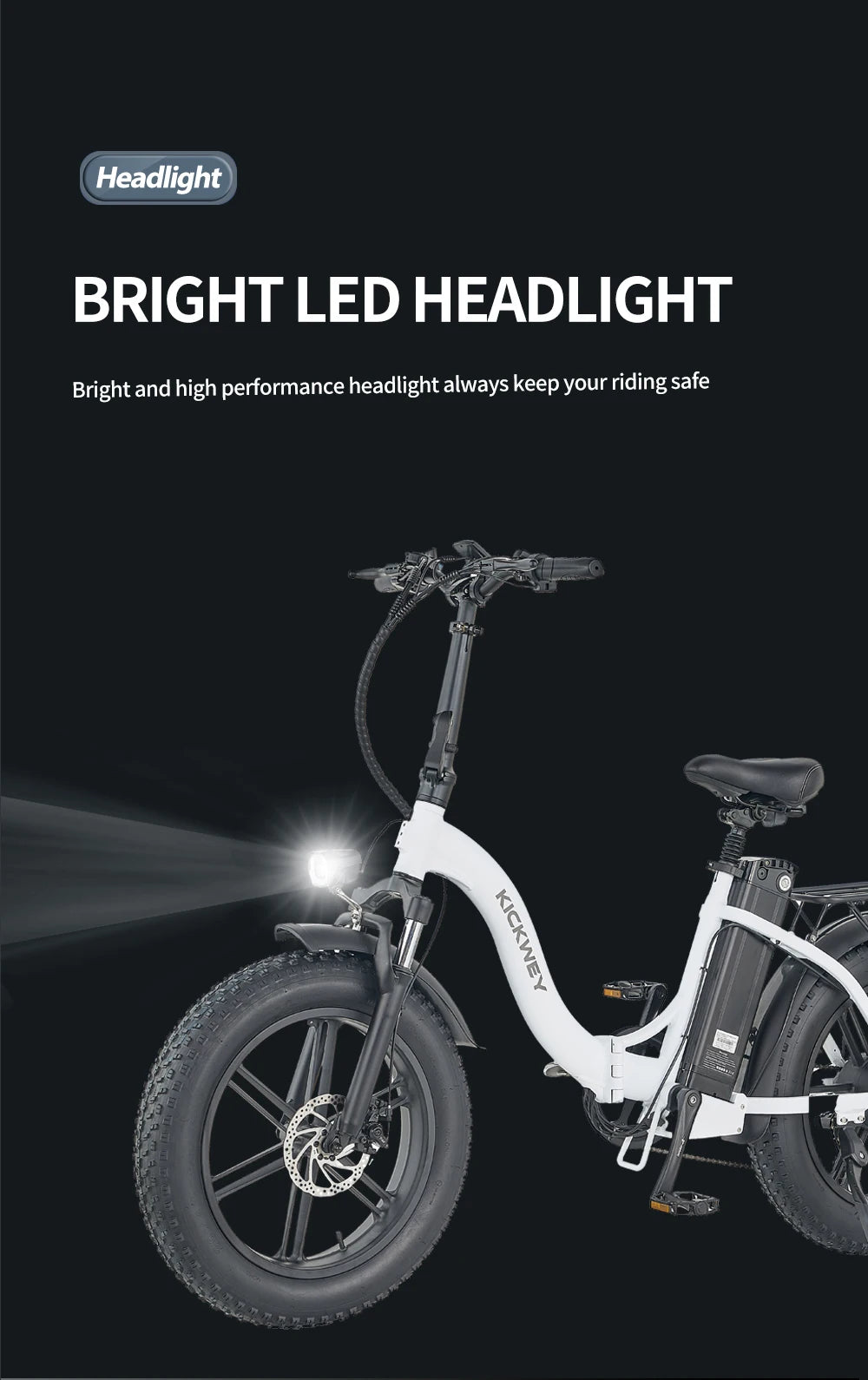 L20 Folding E-Bicycle 1000w Motor 48V Removable Battery ,Adult 20 Inch Fat Tire Foldable E Bike
