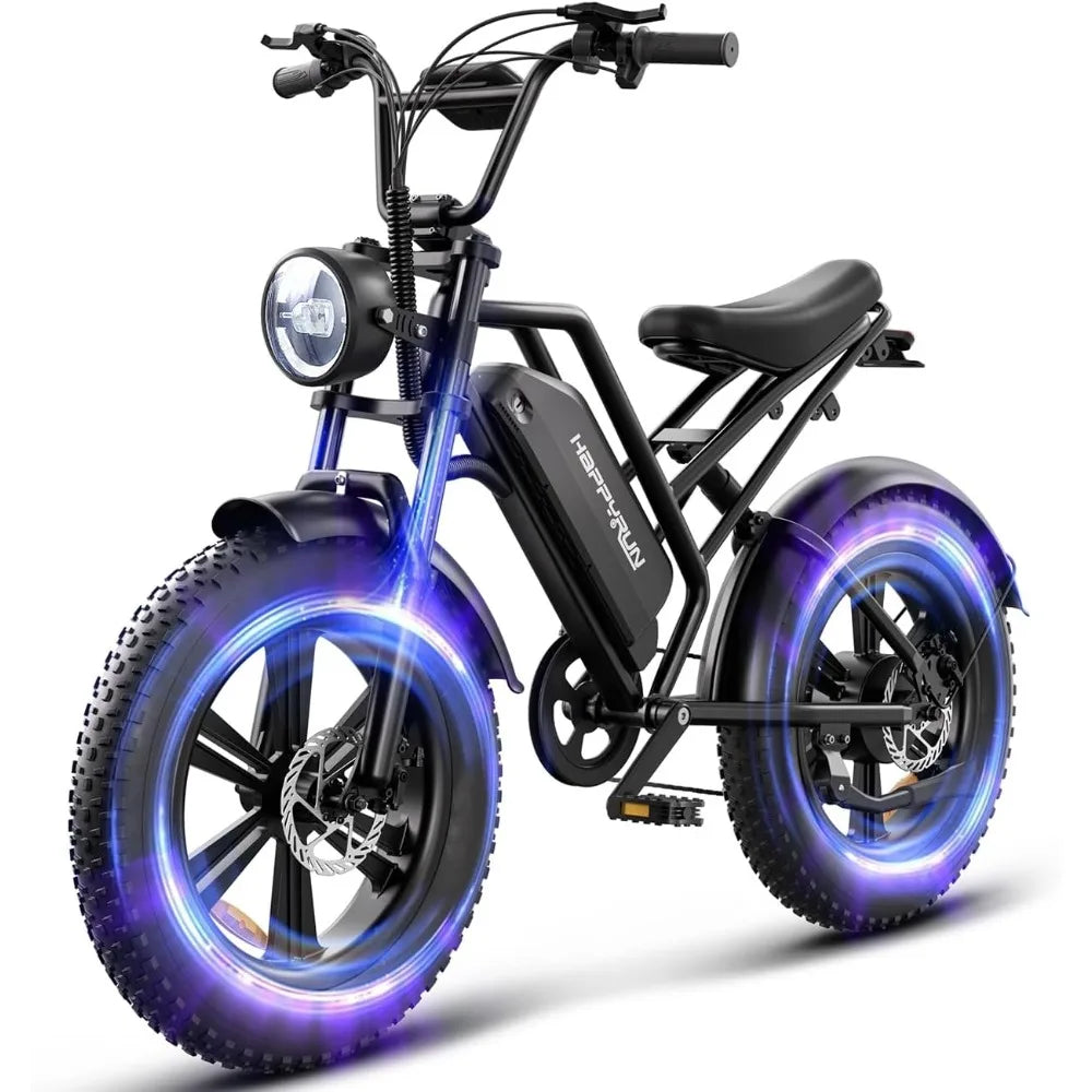 1500W Electric Bike | 48V 18Ah Removable Battery๏ผ32MPH Top Speed - All Terrain Fat Tire