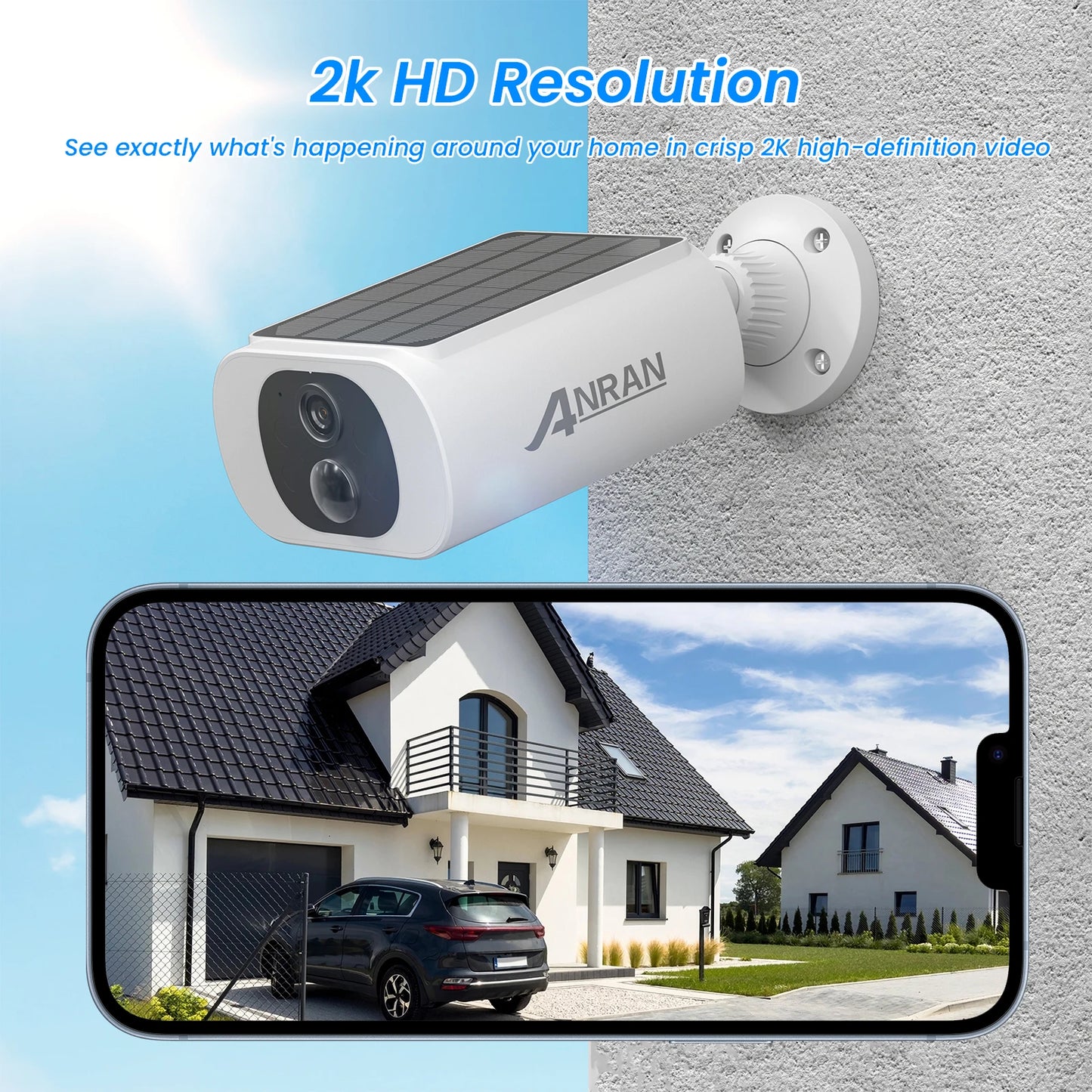 2/3/4 PCS Wireless WIFI Camera 2.4G 3MP Battery Solar SecurityFlood Color Night Vision Local Alarm
