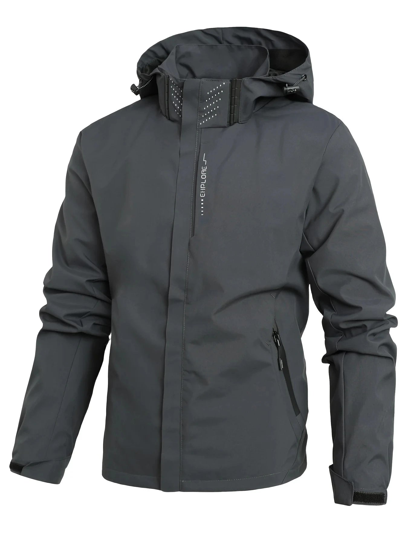 Men's Waterproof Rain Jacket Lightweight Outer Hooded Outdoor Hiking Windproof Jacket Climbing